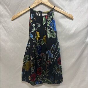 Alice + Olivia Black Floral Top